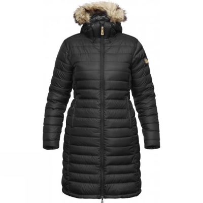 Parka Fjallraven Övik Down Mujer Negras - Chile KEZ647385